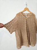 Vintage Crochet Knit Top (24W)