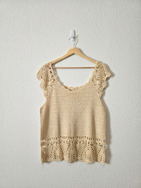 NEW Kori Crochet Cotton Top (XL)