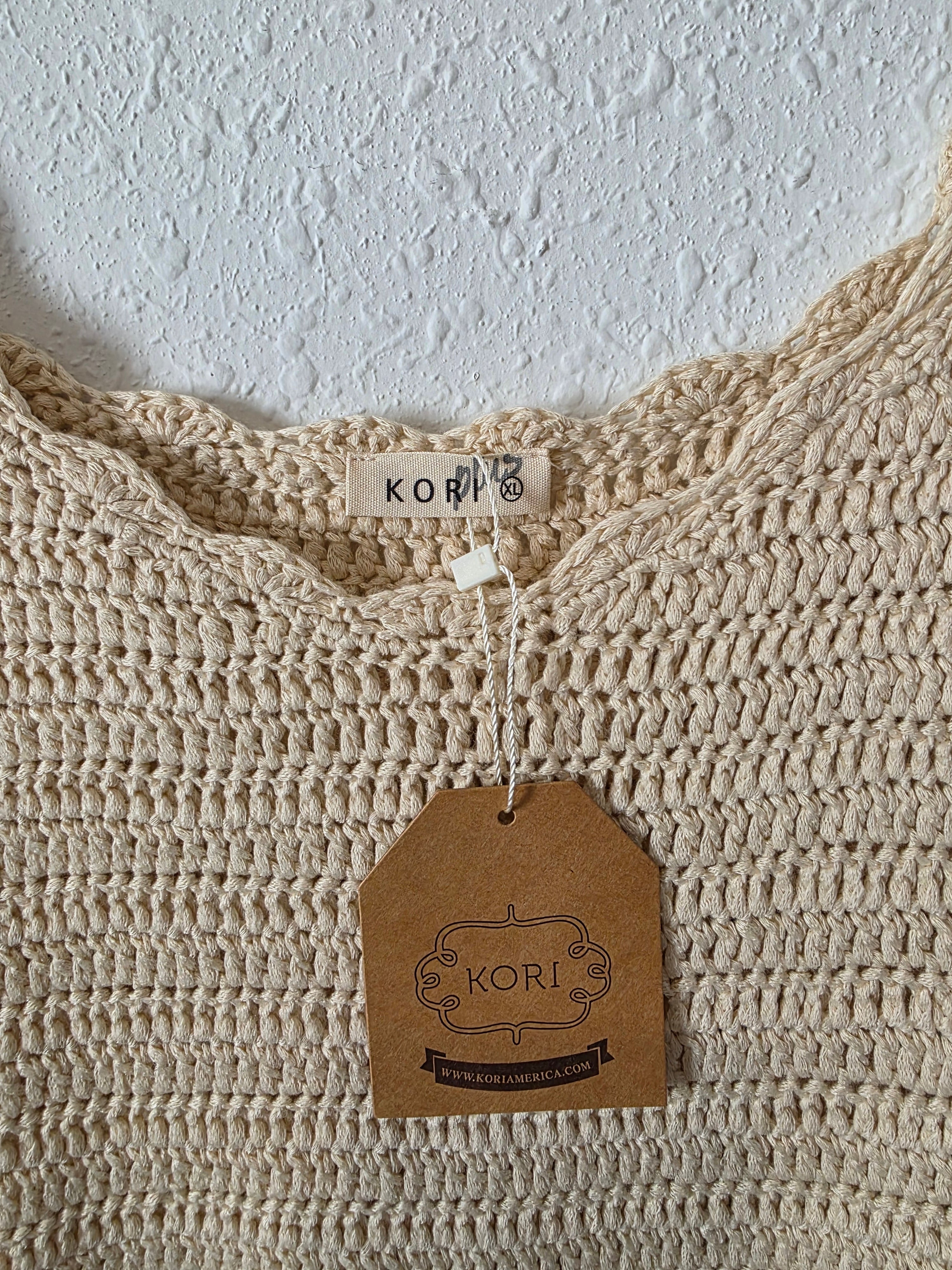 NEW Kori Crochet Cotton Top (XL)