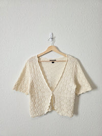 Vintage Cotton Crochet Top (M)
