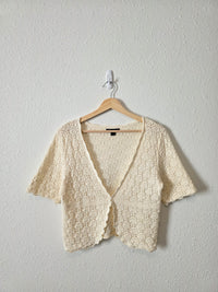 Vintage Cotton Crochet Top (M)