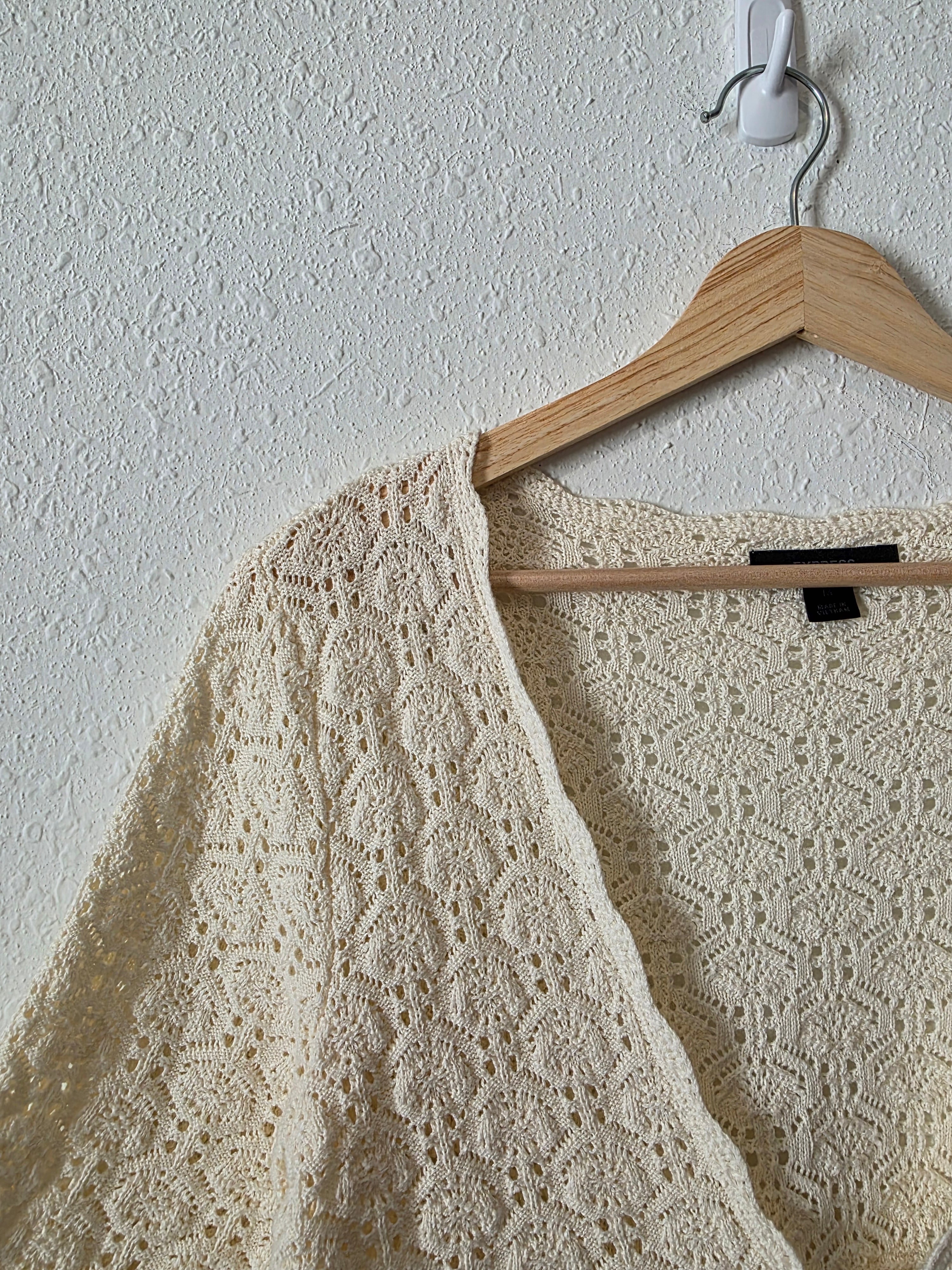 Vintage Cotton Crochet Top (M)