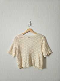 Vintage Cotton Crochet Top (M)