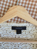 Vintage Cotton Crochet Top (M)