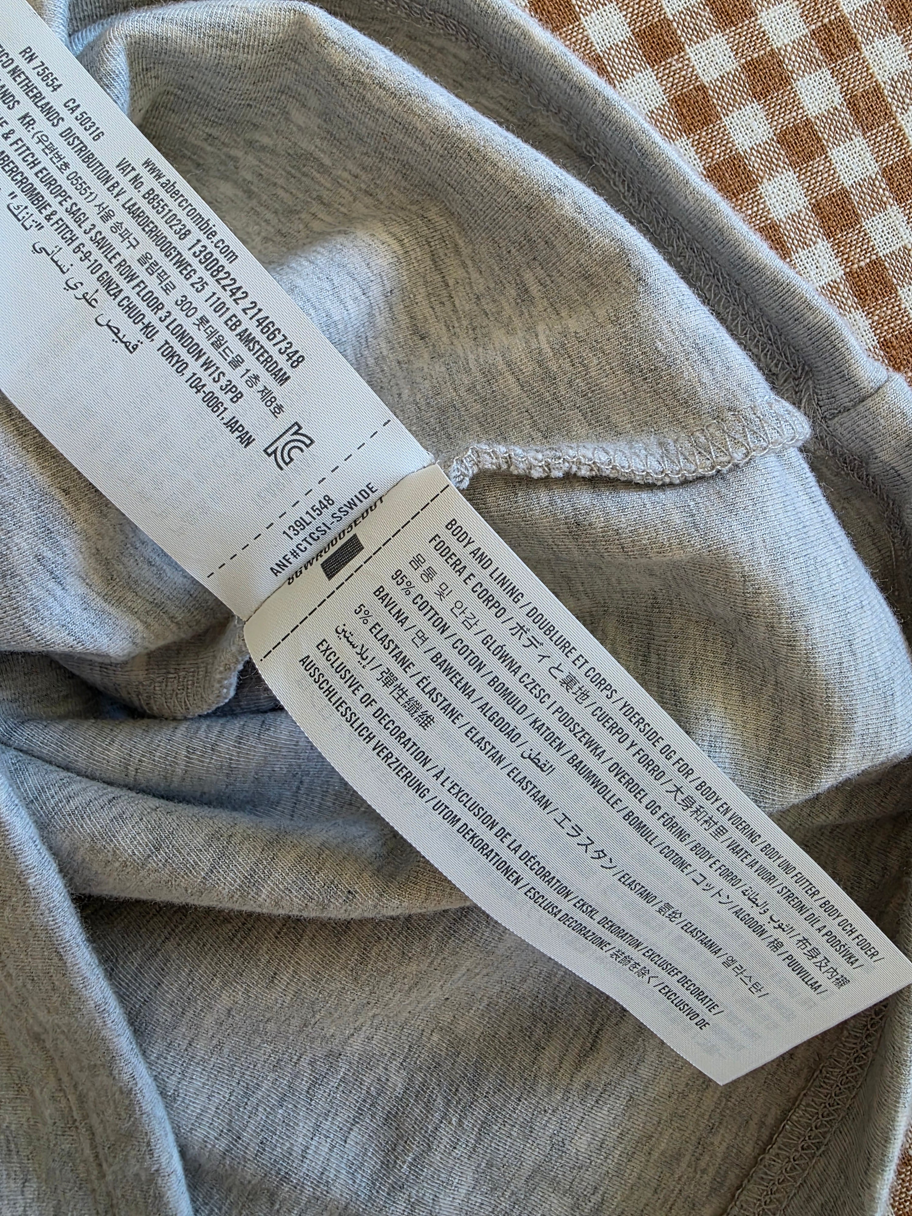 Abercrombie Gray High Neck Tank (L)