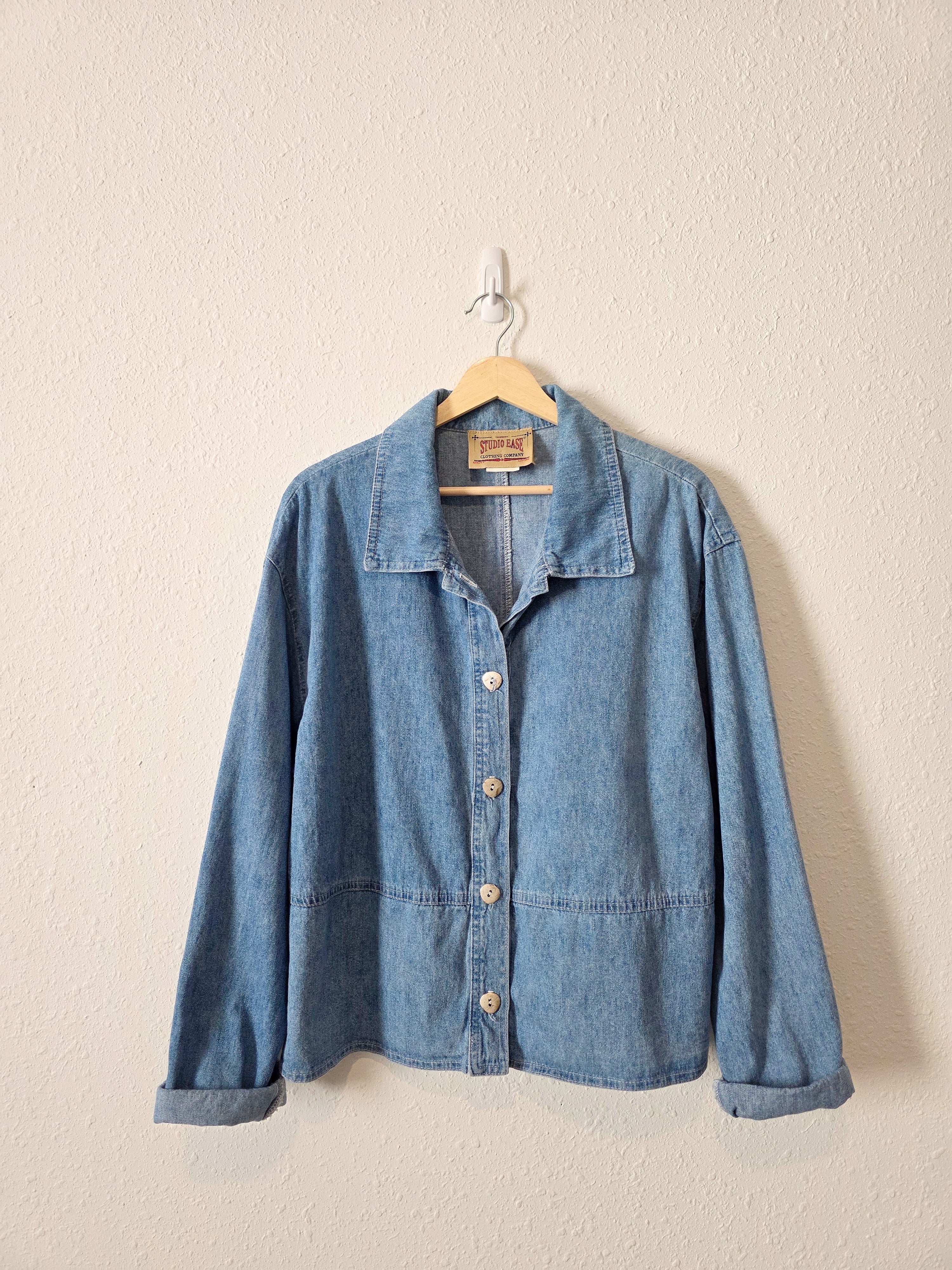 Vintage Denim Button Up Jacket (L/XL)