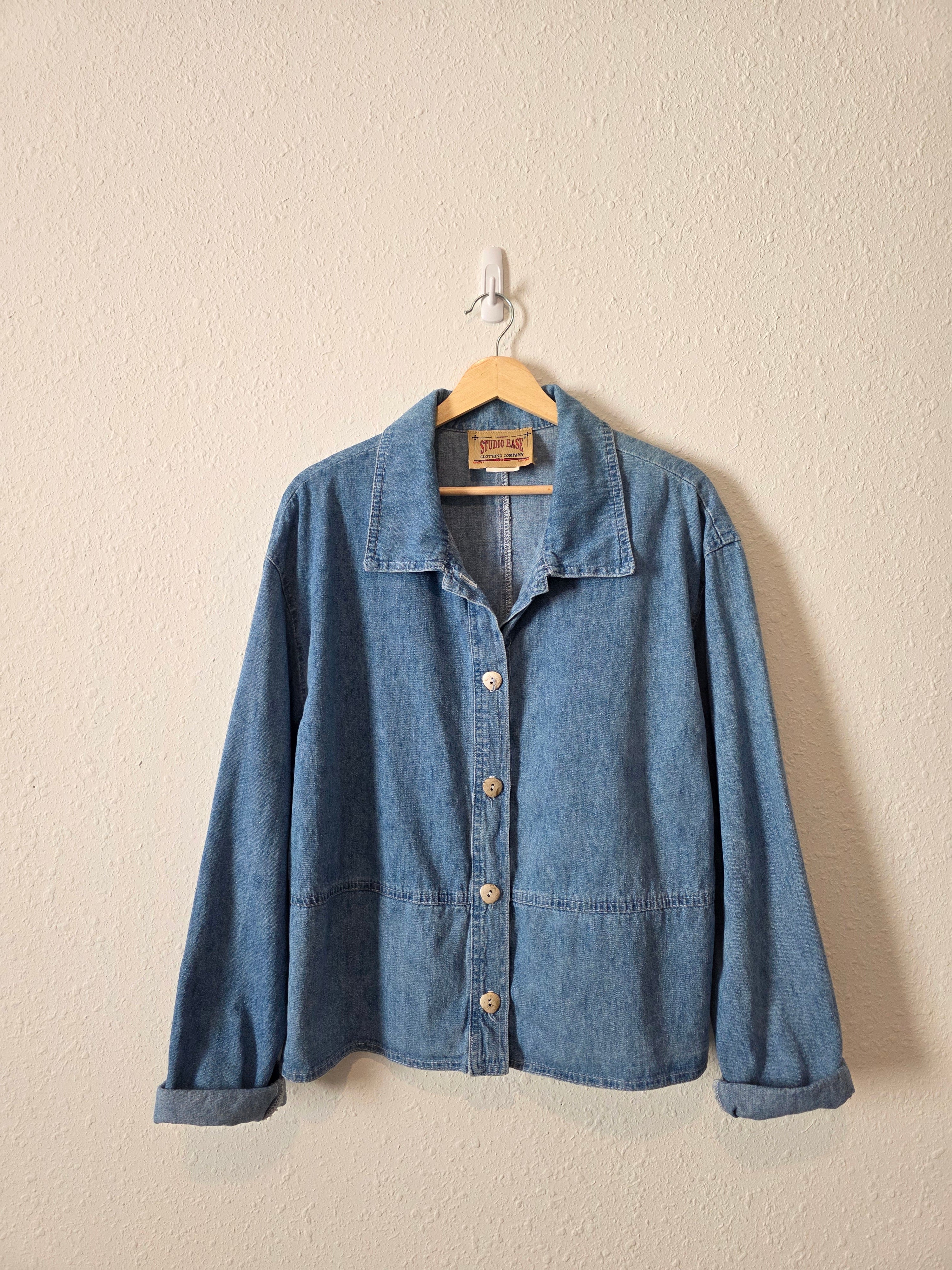 Vintage Denim Button Up Jacket (L/XL)