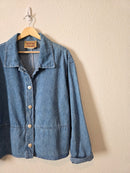 Vintage Denim Button Up Jacket (L/XL)