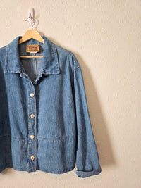 Vintage Denim Button Up Jacket (L/XL)