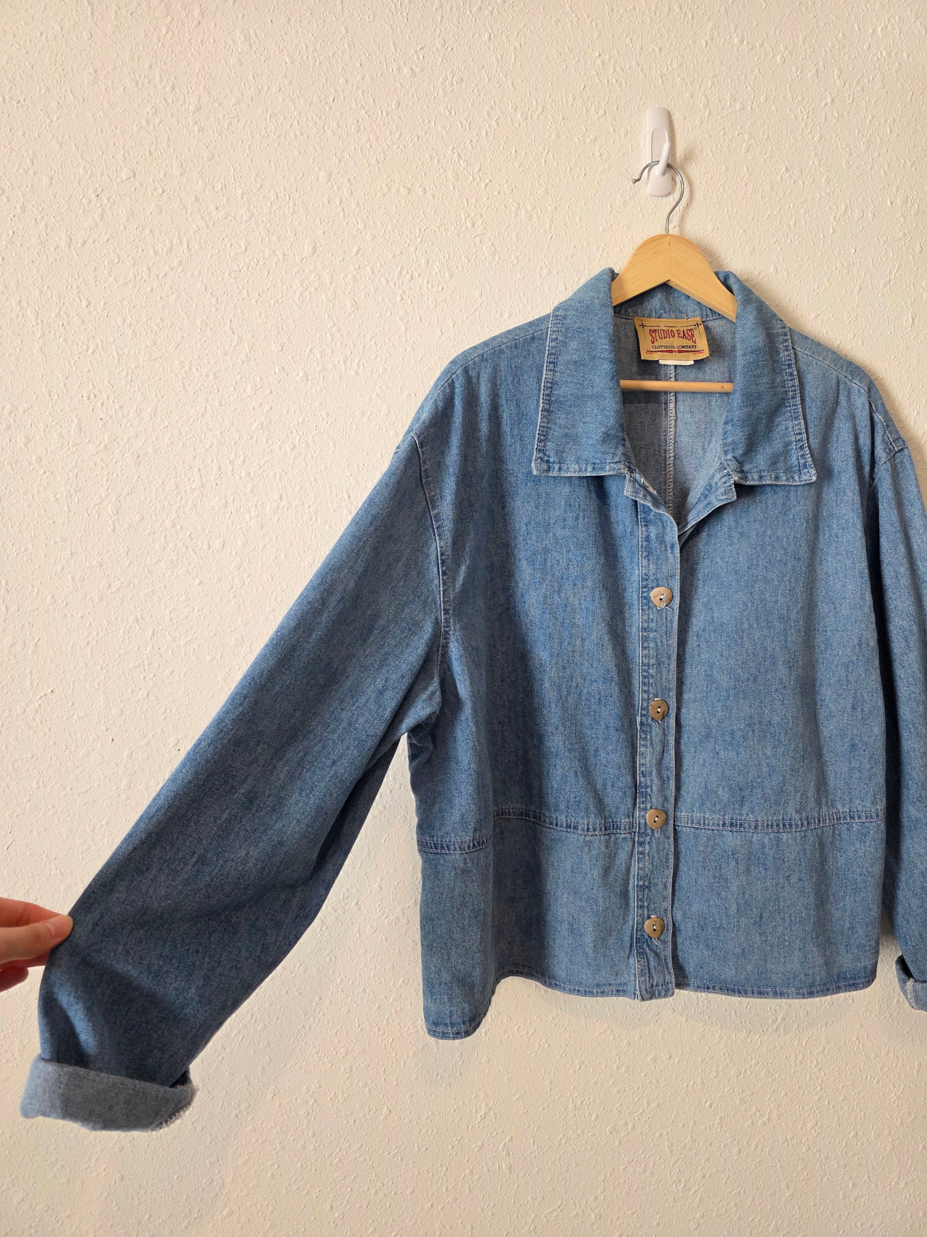 Vintage Denim Button Up Jacket (L/XL)