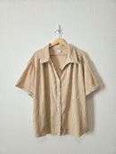 Neutral Striped Button Up Shirt (2X)