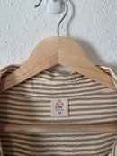 Neutral Striped Button Up Shirt (2X)