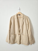 Quince Relaxed Linen Blazer (M)