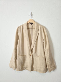 Quince Relaxed Linen Blazer (M)