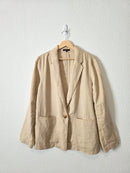 Quince Relaxed Linen Blazer (M)