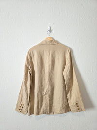 Quince Relaxed Linen Blazer (M)
