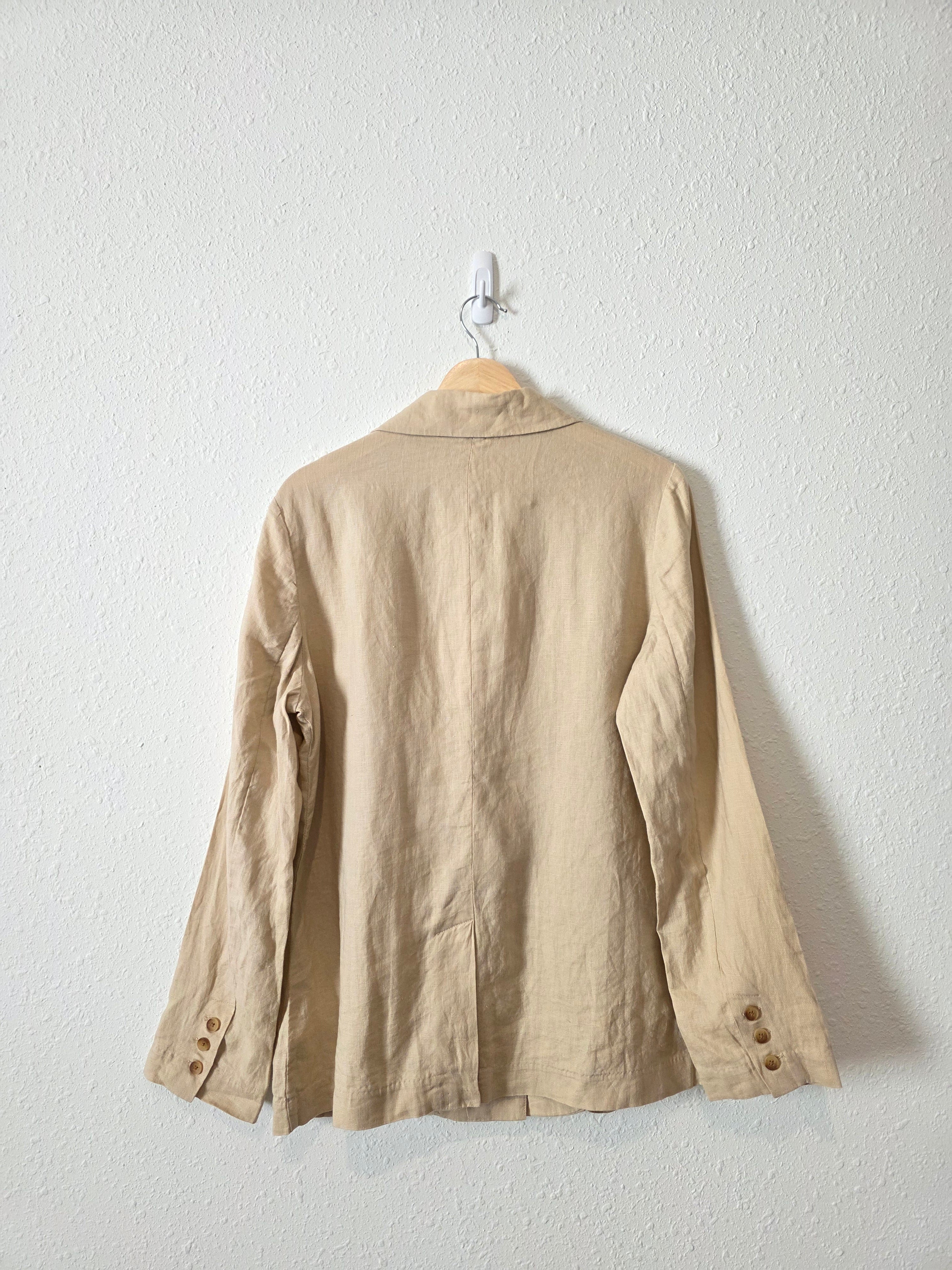 Quince Relaxed Linen Blazer (M)