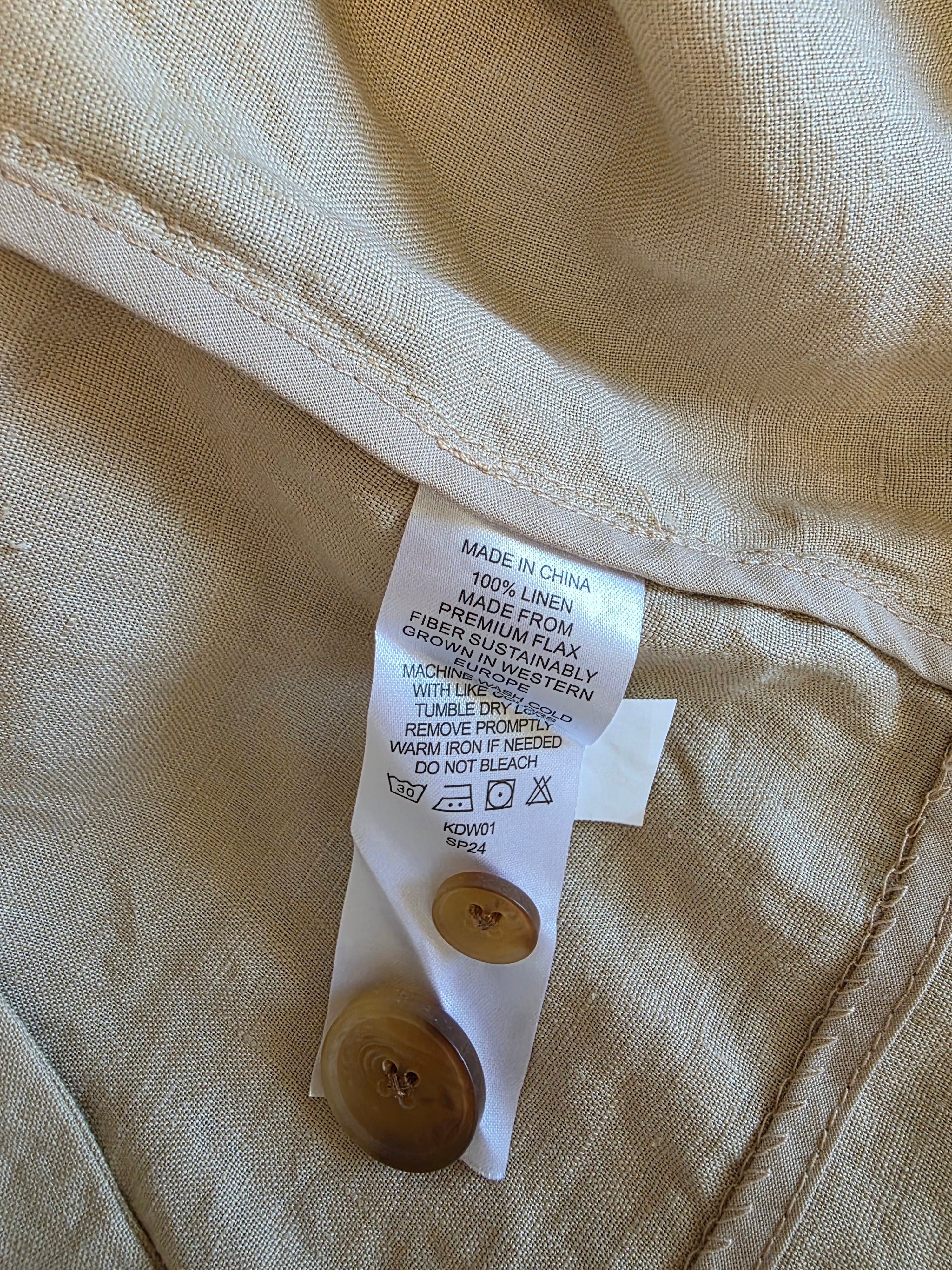 Quince Relaxed Linen Blazer (M)