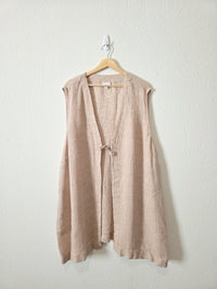J.Jill Linen Tie Front Tunic Top (4X)