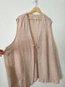 J.Jill Linen Tie Front Tunic Top (4X)