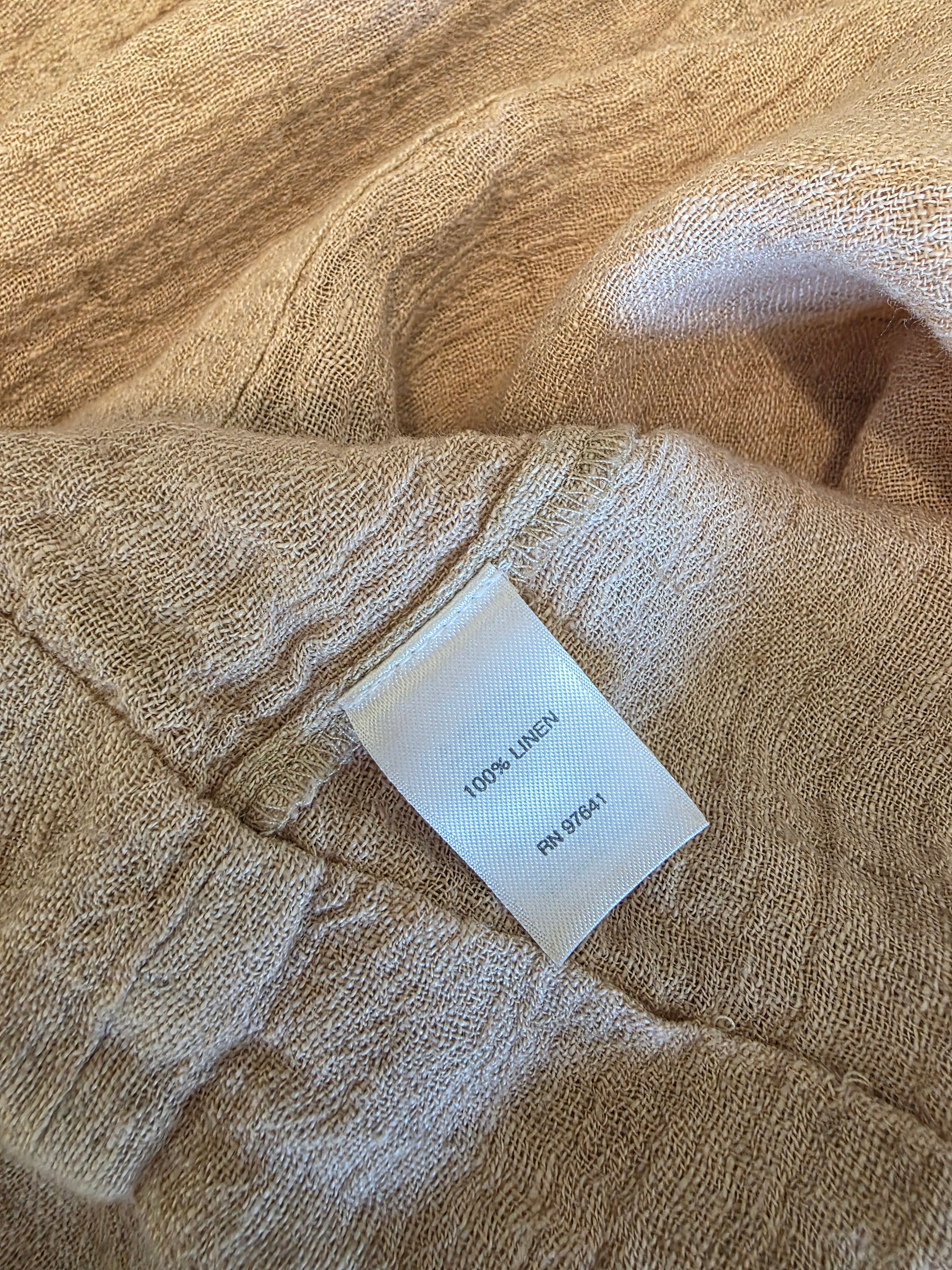 J.Jill Linen Tie Front Tunic Top (4X)