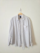 Gap Striped Linen Button Up (L tall)