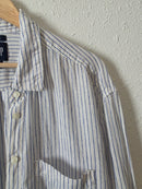 Gap Striped Linen Button Up (L tall)