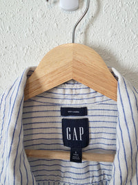 Gap Striped Linen Button Up (L tall)