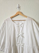 Gap Puff Sleeve Tie Front Top (XXL)