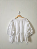 Gap Puff Sleeve Tie Front Top (XXL)