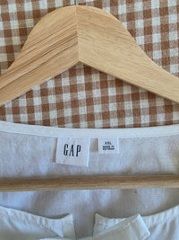 Gap Puff Sleeve Tie Front Top (XXL)