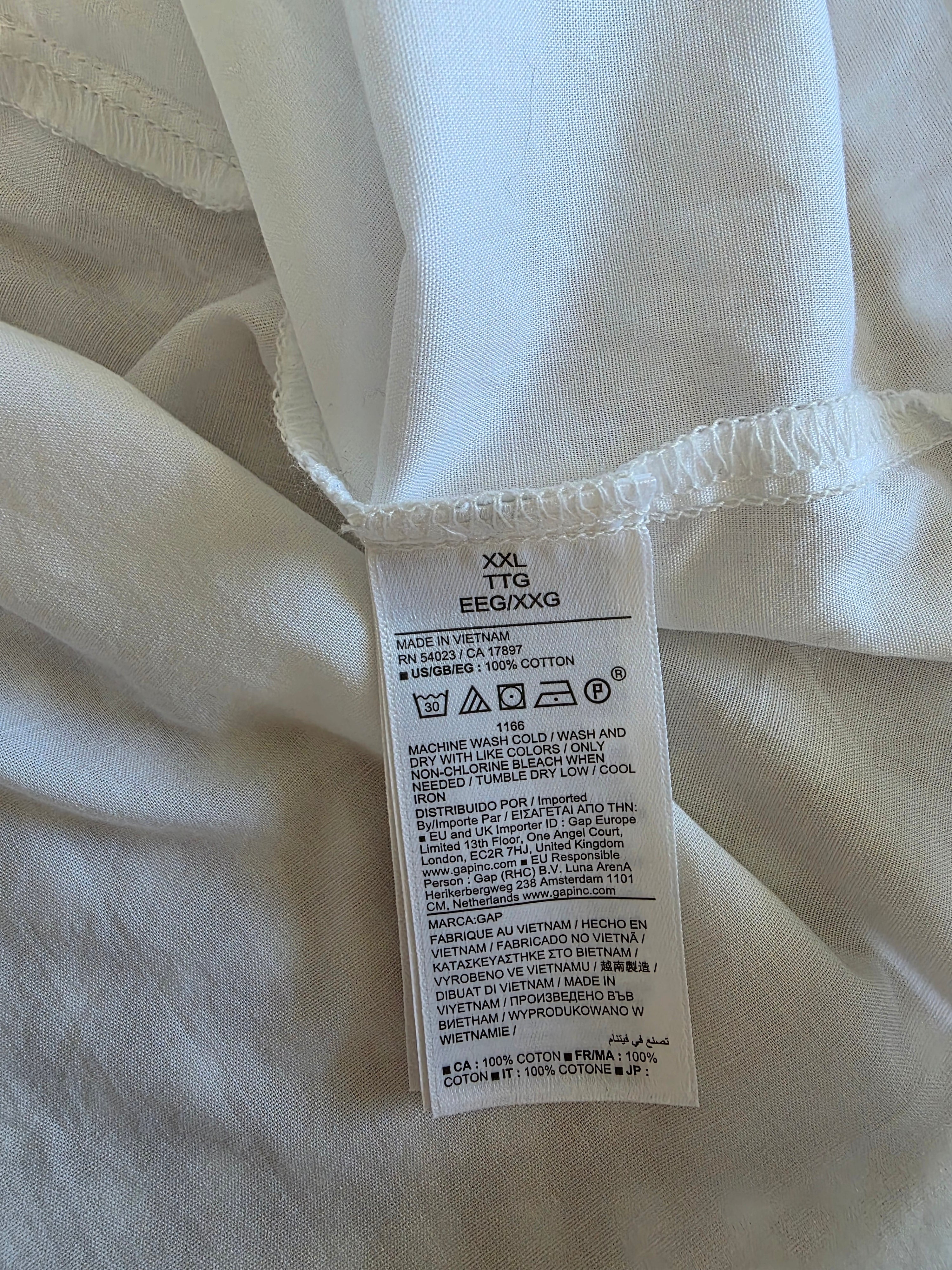 Gap Puff Sleeve Tie Front Top (XXL)