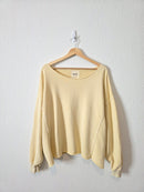 Aerie Butter Yellow Oversized Sweatshirt (S)