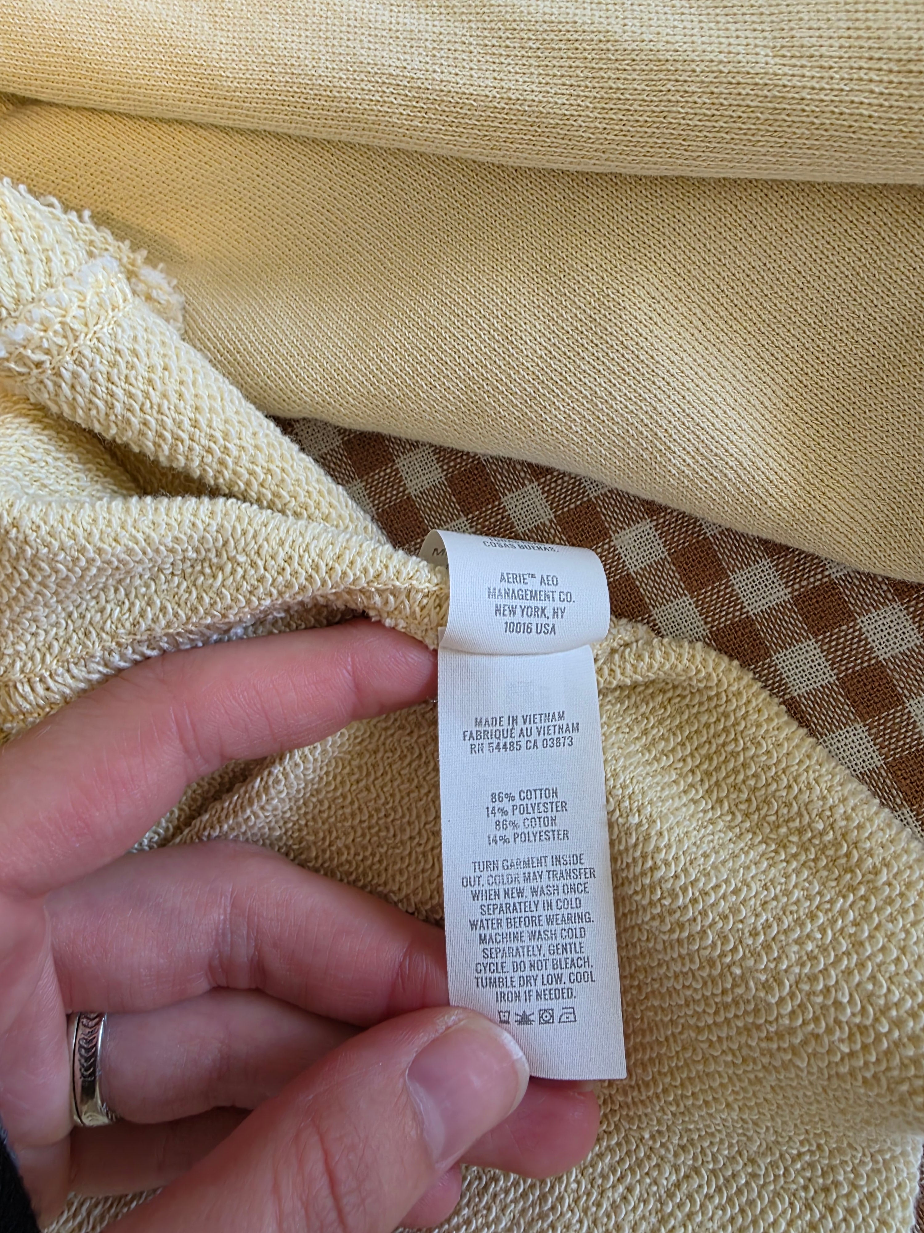 Aerie Butter Yellow Oversized Sweatshirt (S)
