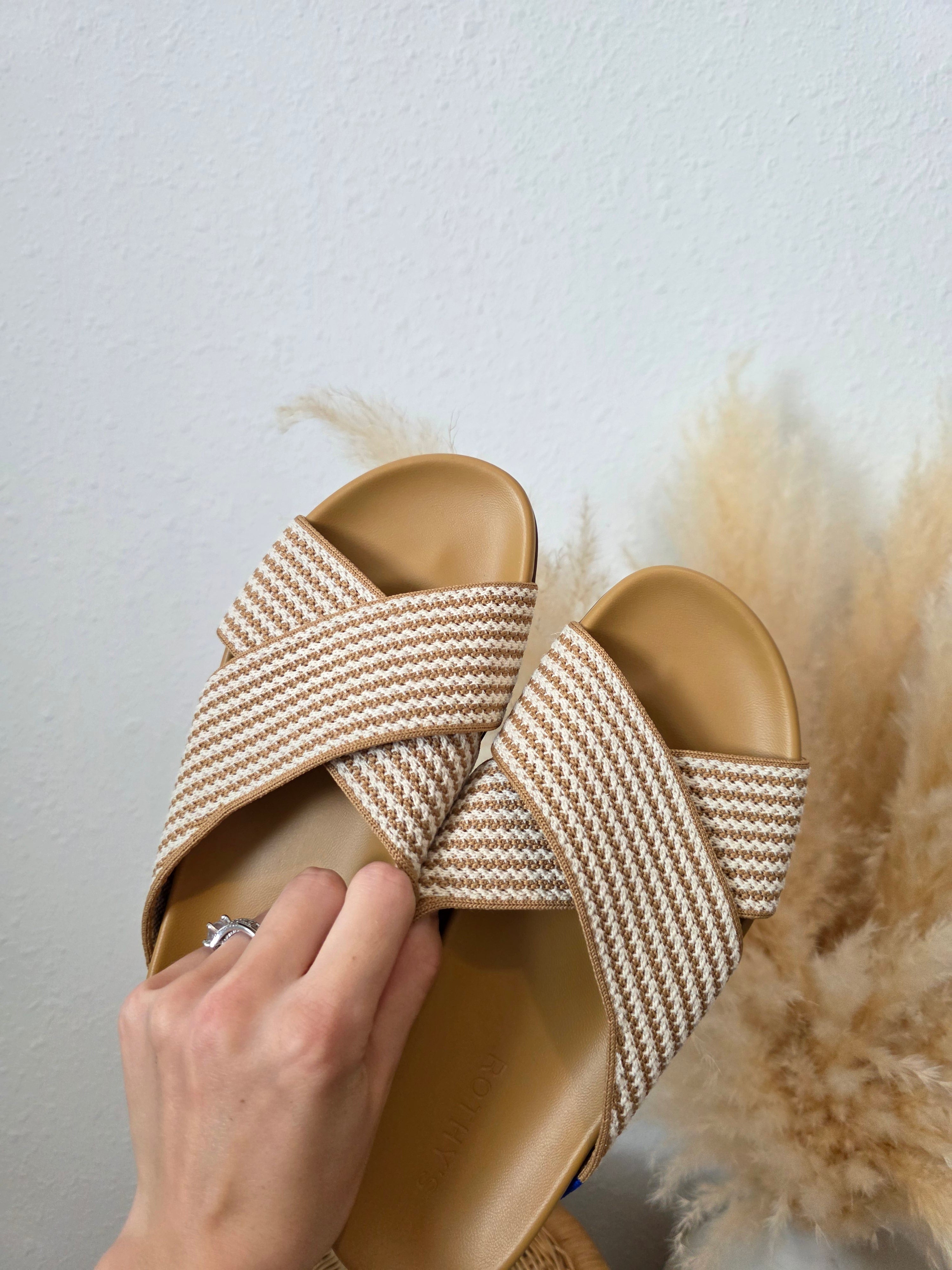 Rothys Knit Slide Sandals (6.5)