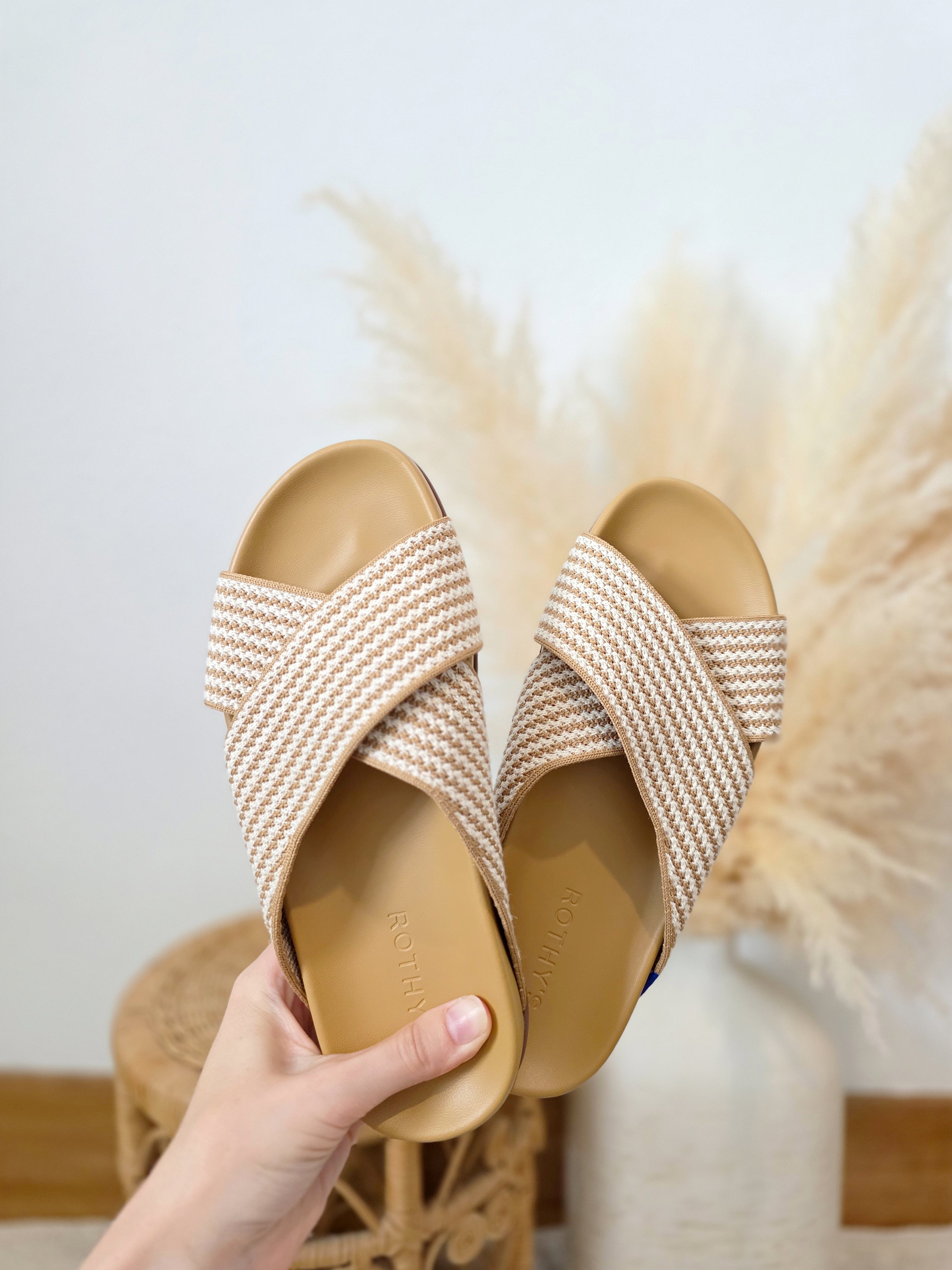 Rothys Knit Slide Sandals (6.5)