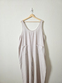 Lou & Grey Linen Cotton Wide Leg Jumpsuit (XXL)