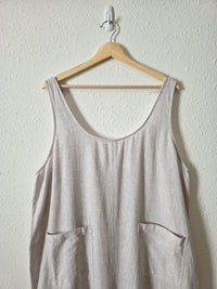 Lou & Grey Linen Cotton Wide Leg Jumpsuit (XXL)