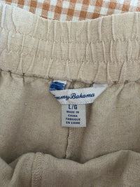 Oat Wide Leg Linen Pants (L)