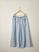 Wide Leg Drawstring Jeans (L)