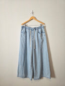 Wide Leg Drawstring Jeans (L)