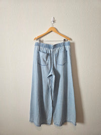 Wide Leg Drawstring Jeans (L)