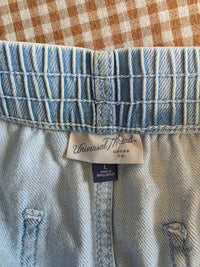 Wide Leg Drawstring Jeans (L)