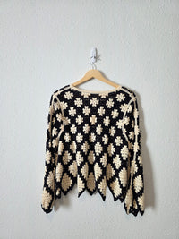 NEW Crochet Flare Sleeve Top (XL)