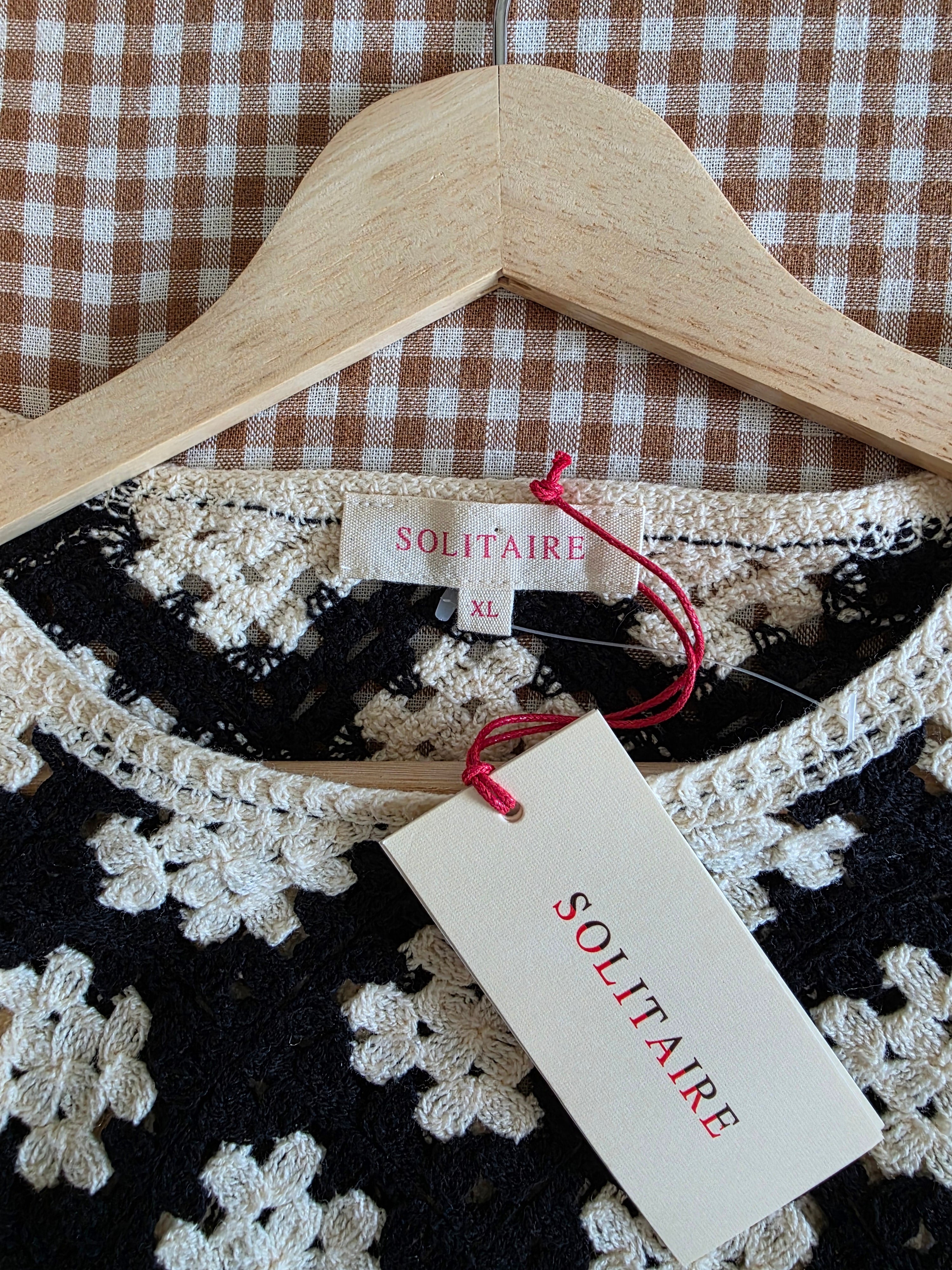 NEW Crochet Flare Sleeve Top (XL)