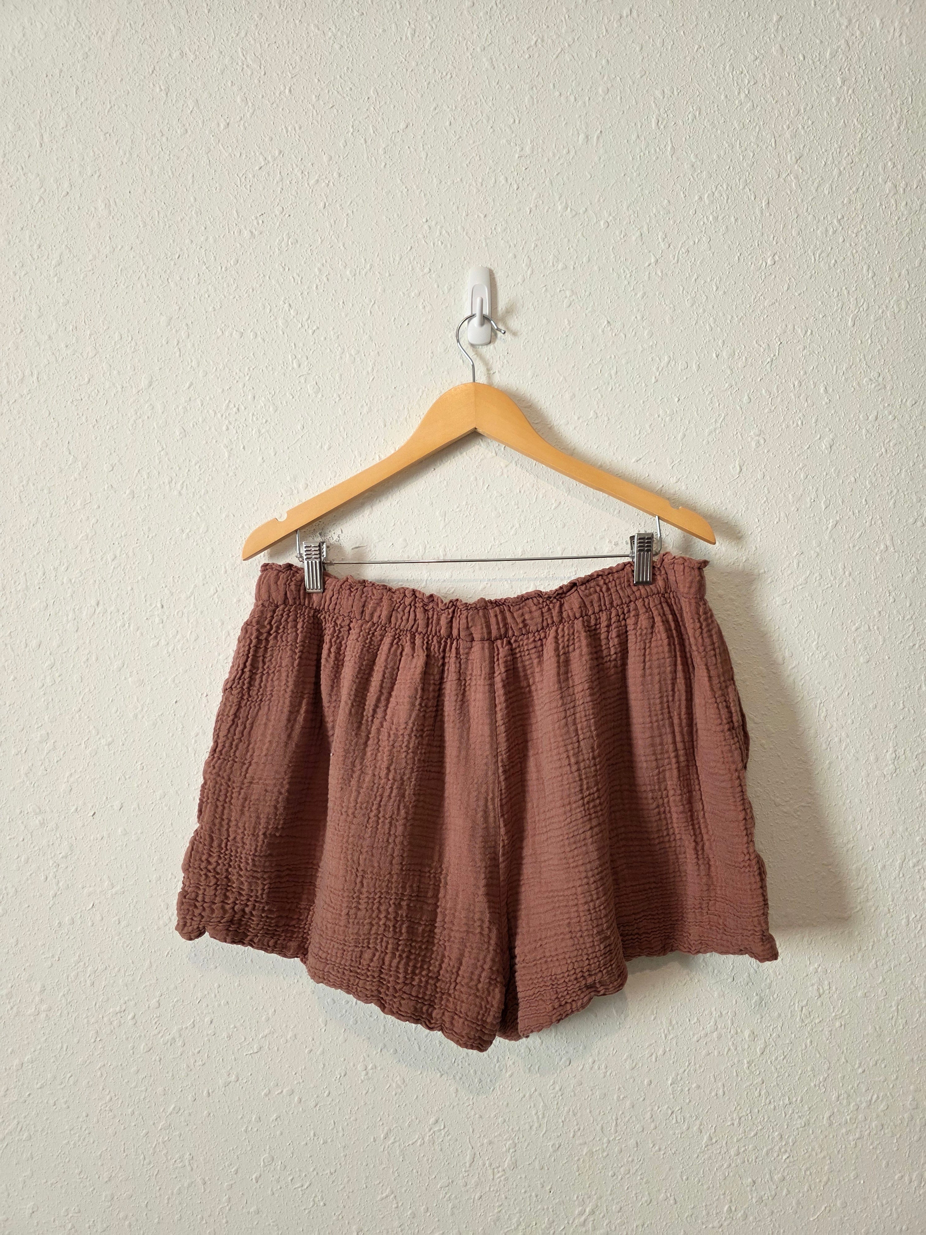Cozy Earth Gauze Cotton Blend Shorts (XL)