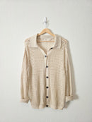 Oversized Open Knit Cardigan (S)