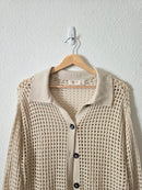 Oversized Open Knit Cardigan (S)