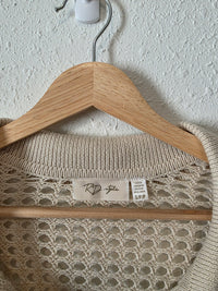 Oversized Open Knit Cardigan (S)
