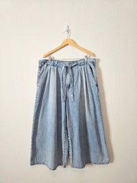 Risen Wide Leg Drawstring Jeans (1X)